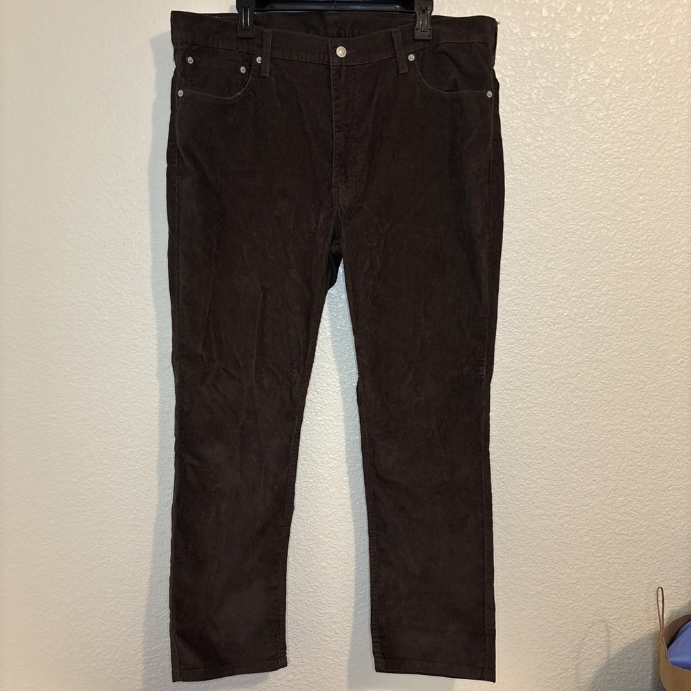 Levi's 511 Slim Fit Men's Corduroy Jeans 40x30 Brown Zip Fly Casual Straight Sli - Picture 1 of 16